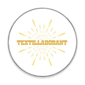 Textile laboratory assistant as a job - Round  fridge magnet - white - Front