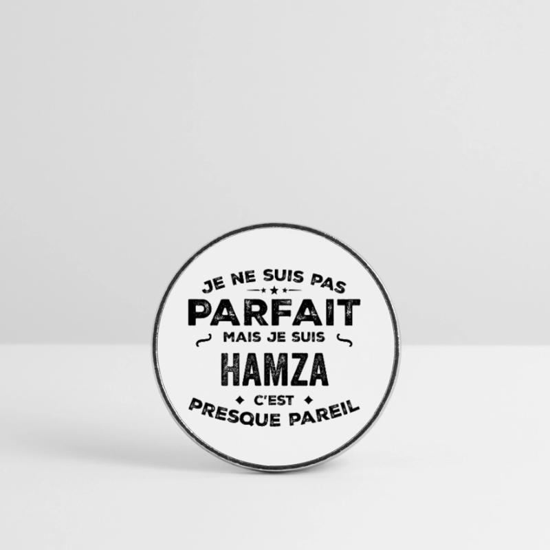 Hamza – A Funny and Proud First Name, Legend Round  fridge magnet