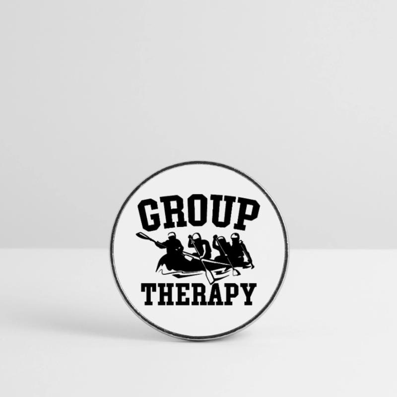 Group Therapy Rafting Adventure Round  fridge magnet