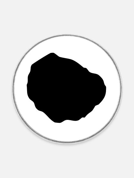 La Gomera - Runder Kühlschrankmagnet - Weiß