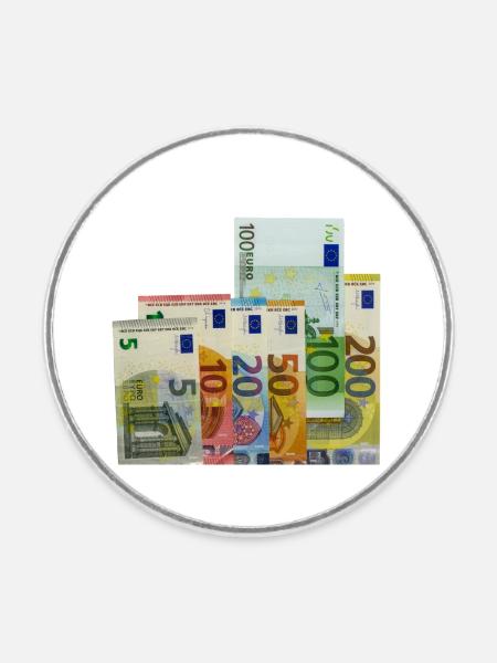 euro banknotes - Runder Kühlschrankmagnet - Weiß