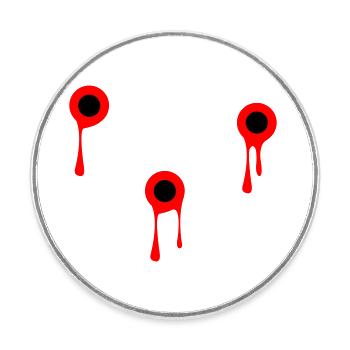 Shots - Round  fridge magnet - white - Front