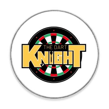 le disque dart Knight - Magnet rond - blanc - Devant