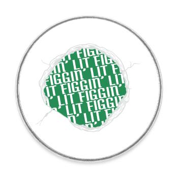 mignon dictons drôles cadeau cadeau de noël - Magnet rond - blanc - Devant