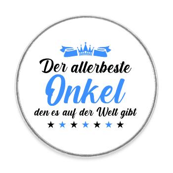 Meilleur oncle - Magnet rond - blanc - Devant