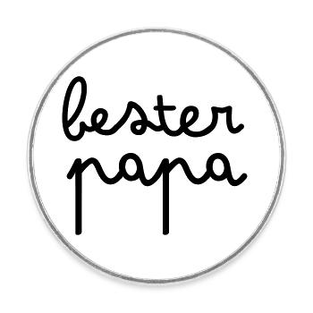 Best Dad - Round  fridge magnet - white - Front