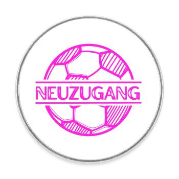 New Signing - Soccer Player, Boy, Girl, Baby - Round  fridge magnet - white - Front