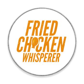 Fried Chicken Whisperer Fry Fast Food - Runder Kühlschrankmagnet - Weiß - Vorne