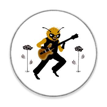 Buzz Hendrix - Magnet rond - blanc - Devant