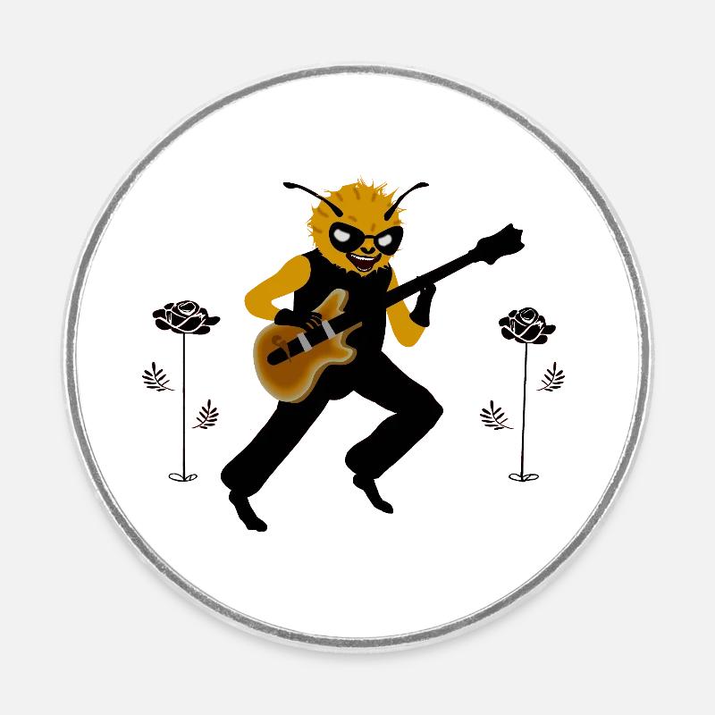 Buzz Hendrix - Round  fridge magnet - white