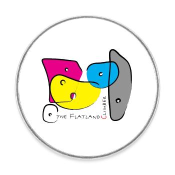 Poignées d’escalade de bloc couleur 3 - Magnet rond - blanc - Devant