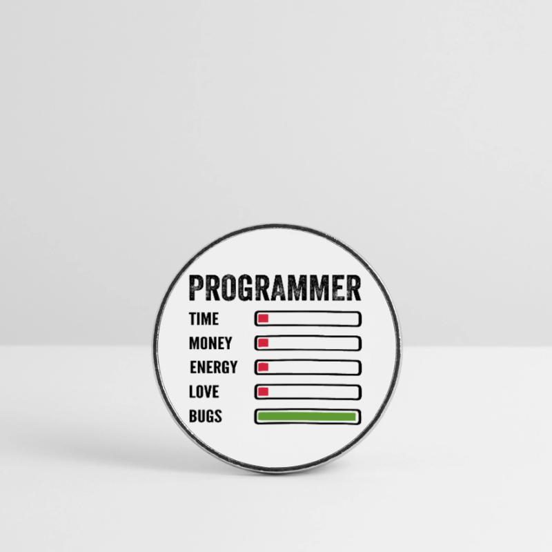 Entwickler Humor Programmierer Programmierer Programmierer Runder Kühlschrankmagnet