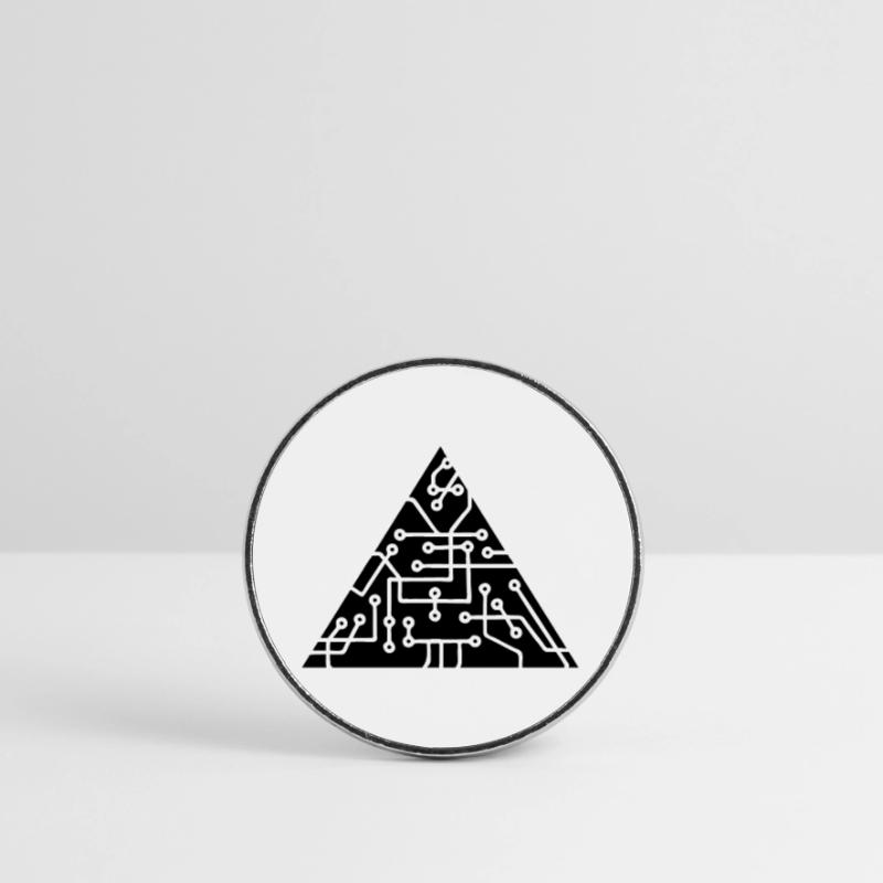triangular shape microchip technology cool design Round  fridge magnet