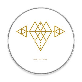 tata.b.tate - Magnet rond - blanc - Devant