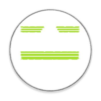 Flower Power Pride Hippie Child Funny Citation Fun - Magnet rond - blanc - Devant