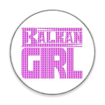 balkan croatia bosnia serbia juge exyu boy girl - Round  fridge magnet - white - Front
