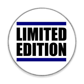 Limited Edition - Round  fridge magnet - white - Front