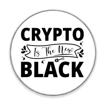 Crypto Sprüche - Runder Kühlschrankmagnet - Weiß - Vorne