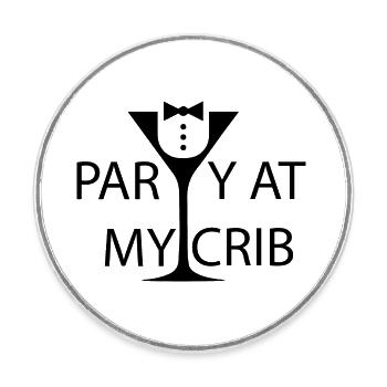 Grossesse Baby shower Babyshower Boy Girl - Magnet rond - blanc - Devant