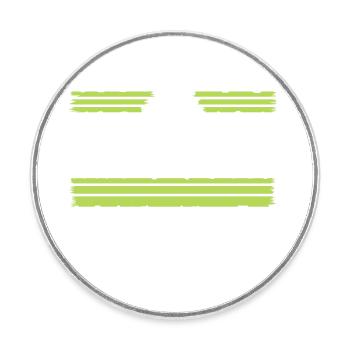 Blagues de contre-culture Famille Hippy Funny Dictons - Magnet rond - blanc - Devant