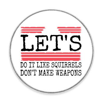Sensibilisation au cadeau d’anniversaire des mammifères - Magnet rond - blanc - Devant