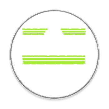Hippie Festival Birthday Present Idea Funny - Round  fridge magnet - white - Front