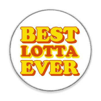 Lotta Vorname Lustiges Geschenk - Runder Kühlschrankmagnet - Weiß - Vorne