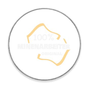 Occupation: Miner - Round  fridge magnet - white - Front