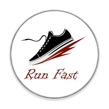 COOL SHOES - Round  fridge magnet - white - Front