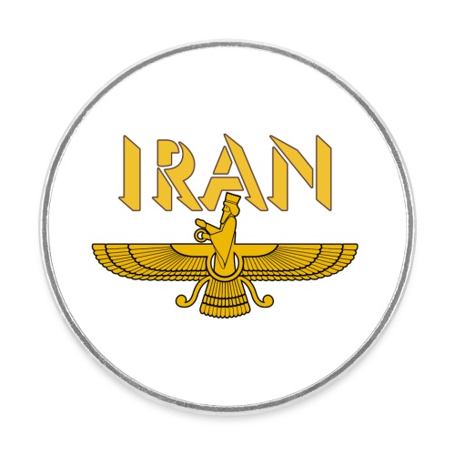 Iran 9 - Rund kjøleskapsmagnet