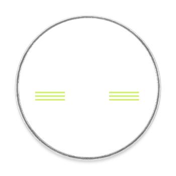 chainsaw carpenter - Round  fridge magnet - white - Front