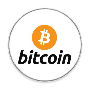 BITCOIN - Runder Kühlschrankmagnet - Weiß - Vorne