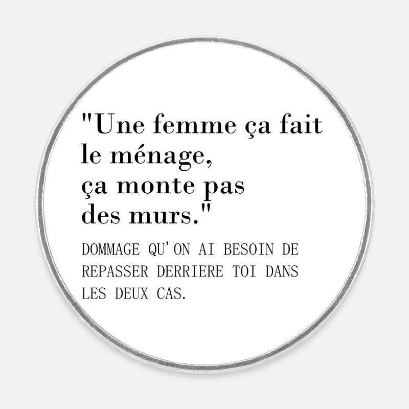 murs - Magnet rond - blanc