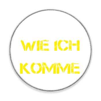 Funny Mallorca KEIN PLAN, WIE ICH NACH HAUSE KOMME - Runder Kühlschrankmagnet - Weiß - Vorne