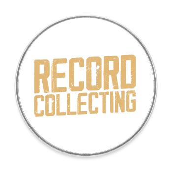 I Could Stop Record Collecting But I'm Not A Quitt - Runder Kühlschrankmagnet - Weiß - Vorne