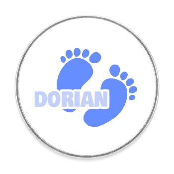 Birth Dorian - Round  fridge magnet - white - Front