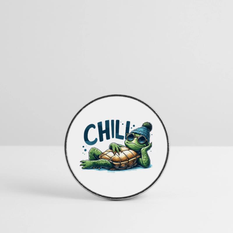 Chill Toad Turtle Cool Chill Gift Round  fridge magnet