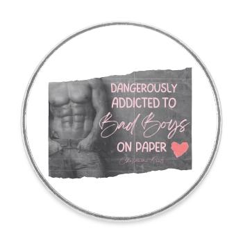 Bad Boys - Round  fridge magnet - white - Front