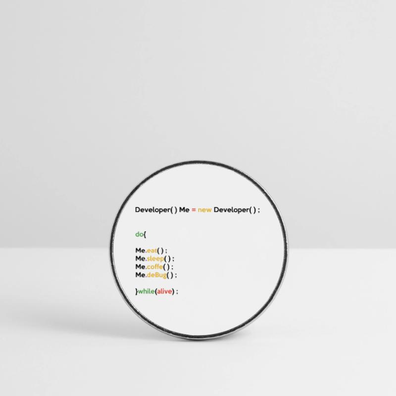 Eat Sleep Code Repeat Coder Programmer Software De Runder Kühlschrankmagnet