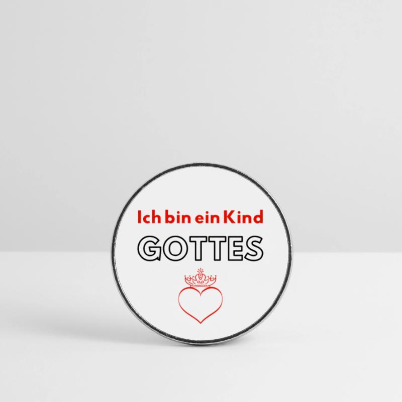 Ich bin ein Kind GOTTES ♥ Runder Kühlschrankmagnet
