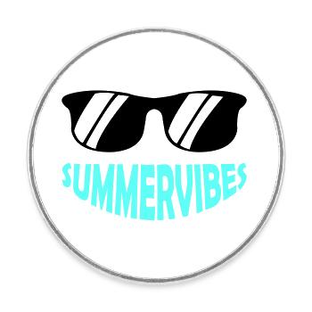 Lunettes de soleil Summervibes - Magnet rond - blanc - Devant