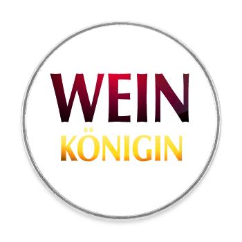 Wein Königin - Runder Kühlschrankmagnet - Weiß - Vorne