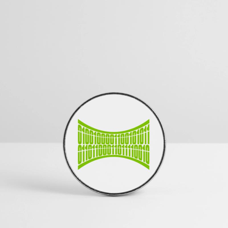 Binär Code Programm Sprache Runder Kühlschrankmagnet