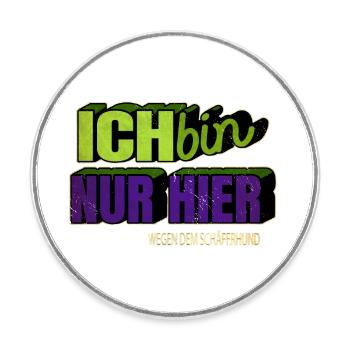 witzig weihnachten hundeliebhaber bday bullterrier - Runder Kühlschrankmagnet - Weiß - Vorne