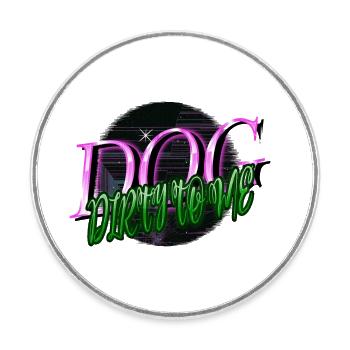 Refuge pour animaux de compagnie Golden Retriever - Magnet rond - blanc - Devant