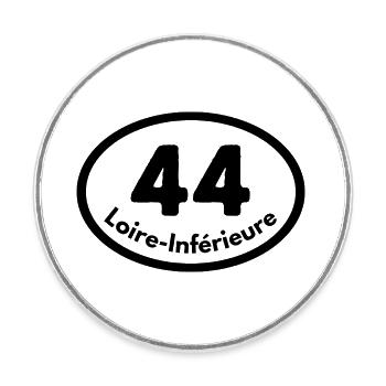 loire-inférieure - Magnet rond - blanc - Devant