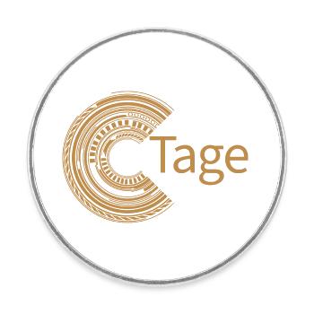 Für Tage - Runder Kühlschrankmagnet - Weiß - Vorne