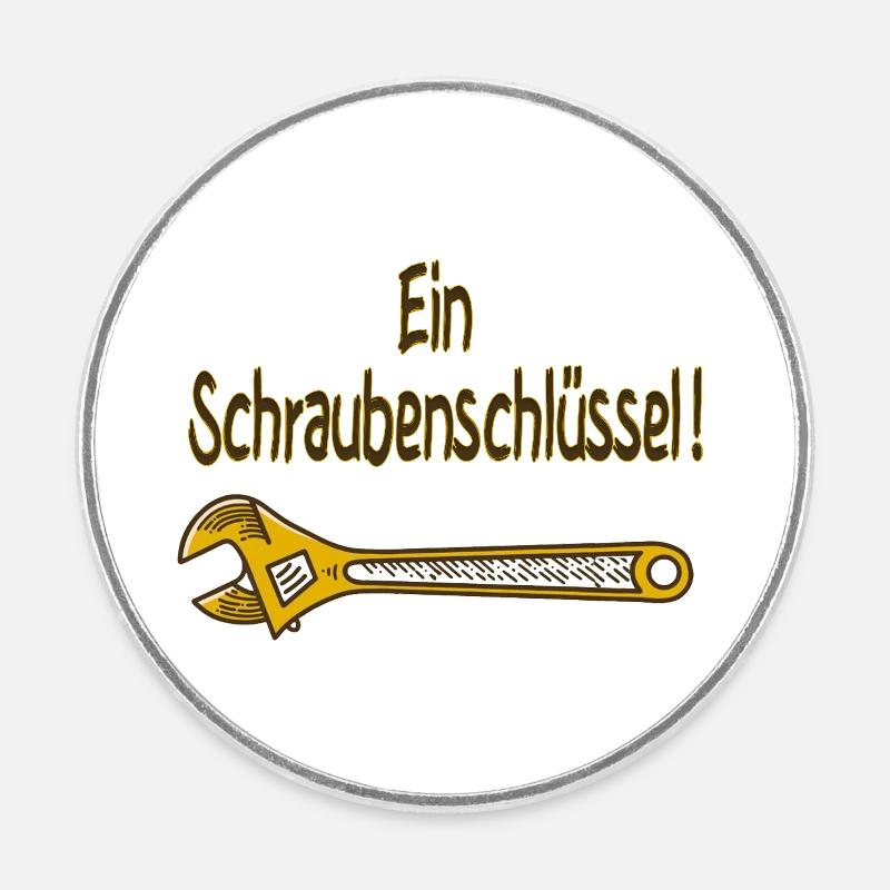 ein Schraubenschlüssel - Magnet rond - blanc
