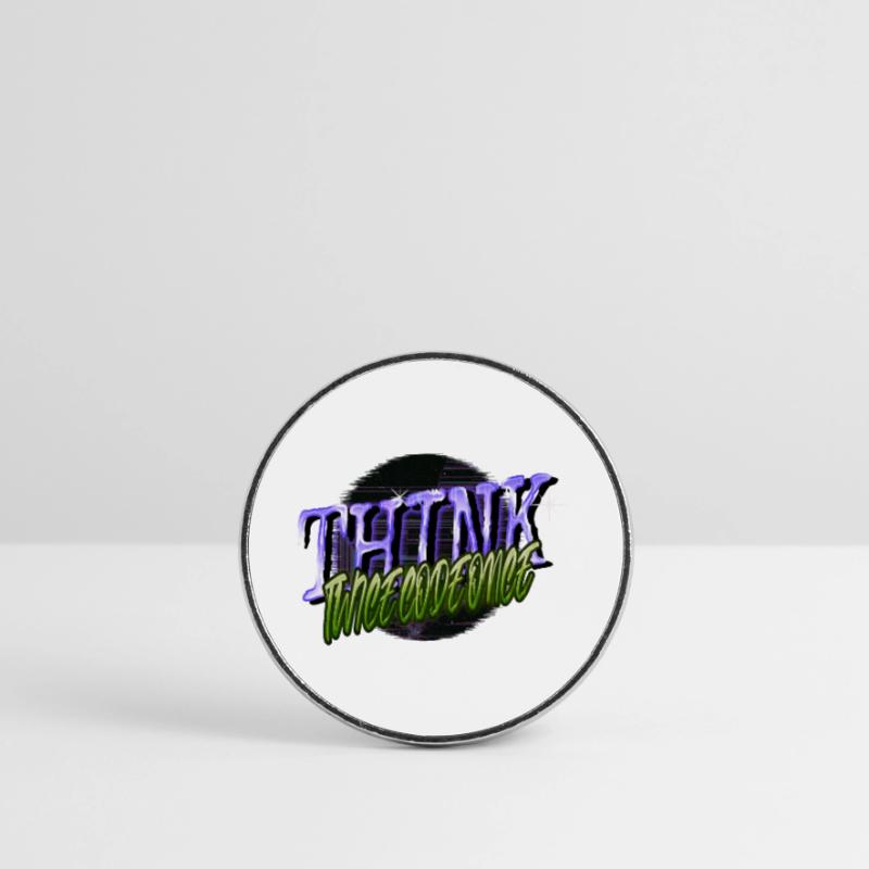 admin computer programming Round  fridge magnet