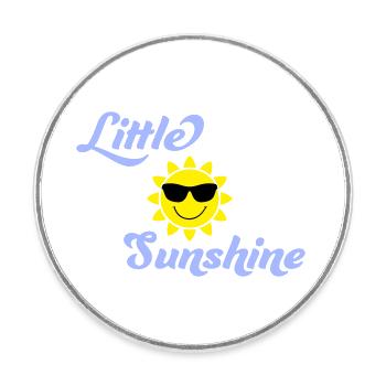 Little Sunshine - Runder Kühlschrankmagnet - Weiß - Vorne